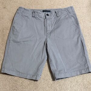 Aeropostale Light Gray Men's Flat Front Shorts